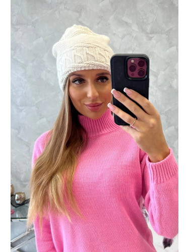 marka niezdefiniowana Women's cap Aniela K338 ecru