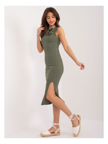 Dress-DHJ-SK-17732.22-khaki