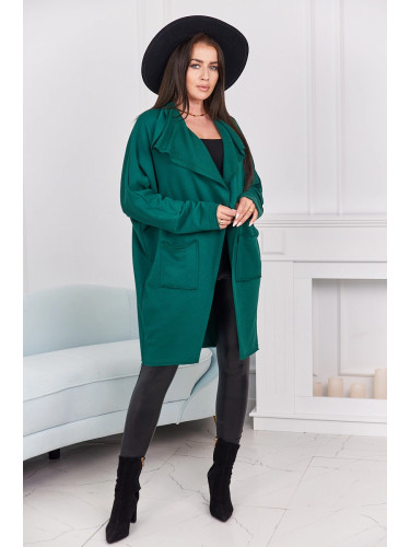 Cape with pockets dark green