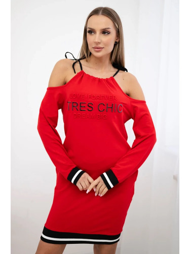 Tres Chic Dress Red