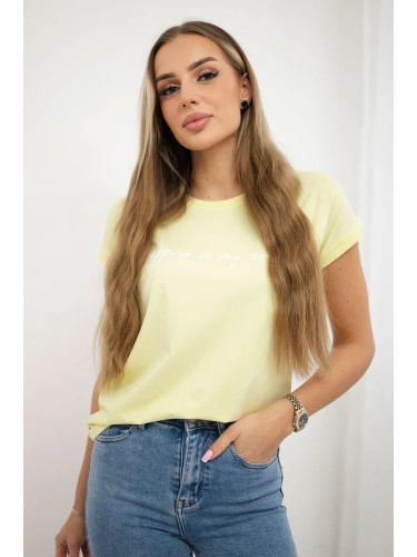 The Shopping blouse is my cardio light yellow