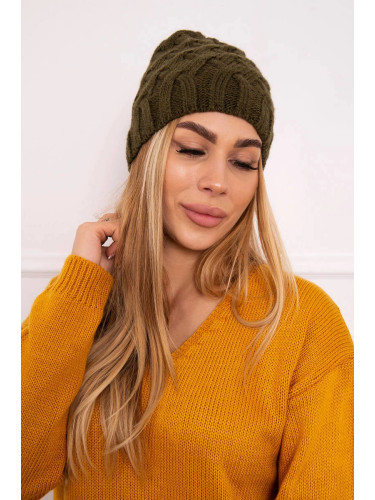 marka niezdefiniowana Cap with fleece Agnieszka K239 khaki