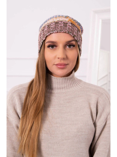 Kesi Cap with fleece Monika K256 mustard+brown