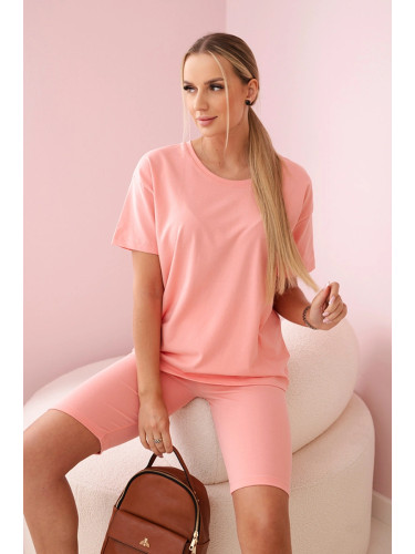 Set top+apricot leggings