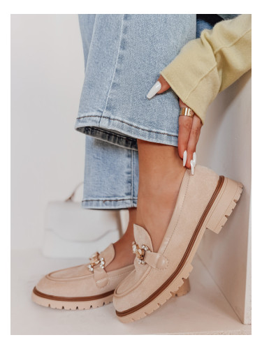 Дамски мокасини LOFINKA бежови