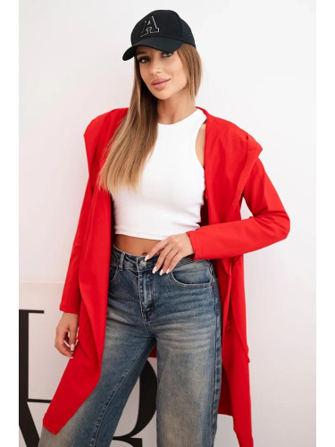 Red cape with loose hood