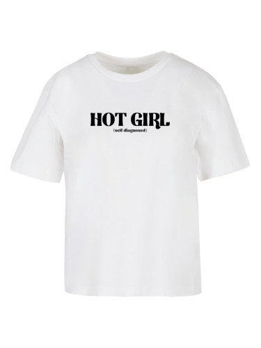 Women's Hot Girl Diagnosis T-shirt white