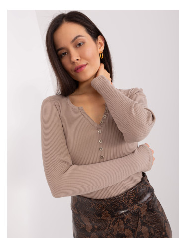 Blouse-RV-BZ-9209.64-dark beige