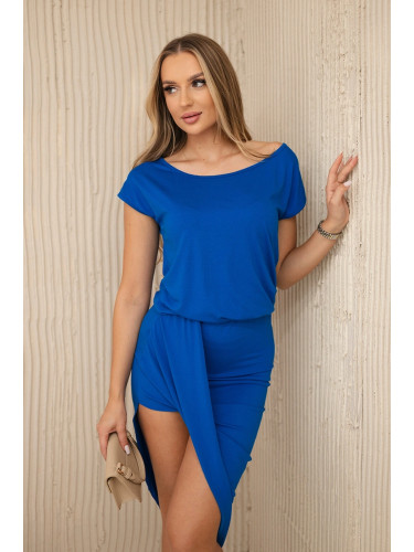 Asymmetrical dress purple-blue