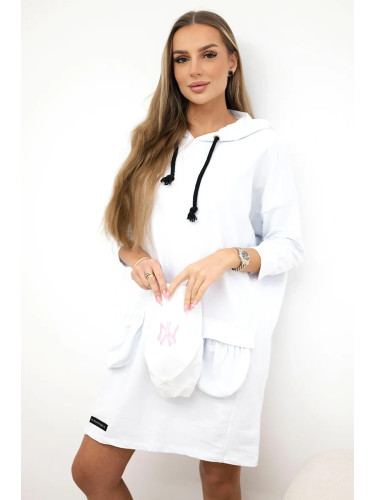 White dress with a hood