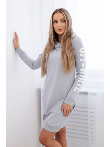 White gray dress