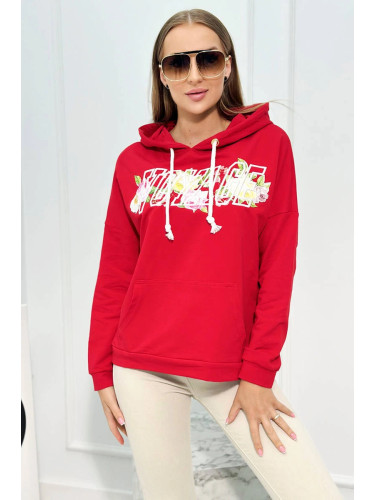 Sweatshirt with red Voyage lettering
