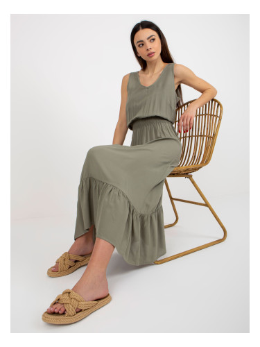 Dress-D73761R30391A-khaki