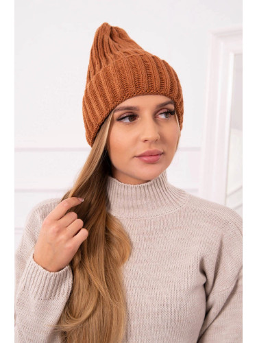 Kesi Cap with turn up Zyta K308 camel