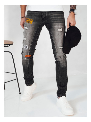 Spodnie męskie jeansowe ciemnoszare Dstreet