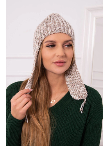 Women's long earshoe cap Jana K314 beige