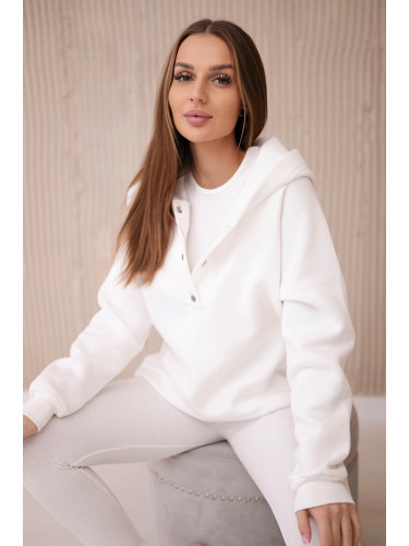 3-in-1 sweatshirt, top and leggings set ecru