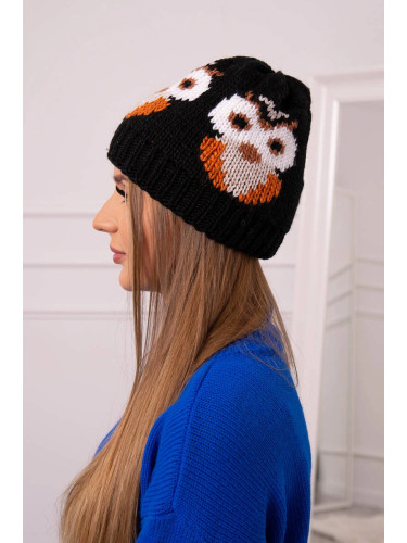 Women's cap Ofelia K349 black