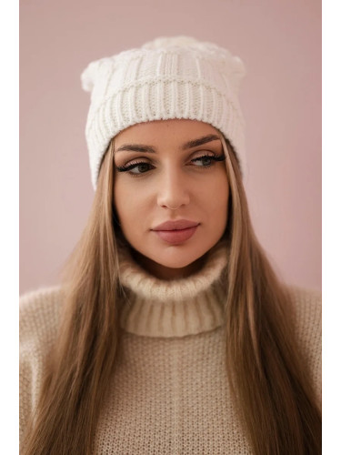 Kesi Cap with fleece Marta K231 white