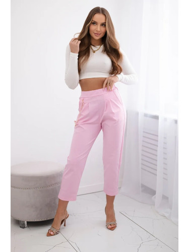 New Punto Trousers with Chain Light Pink