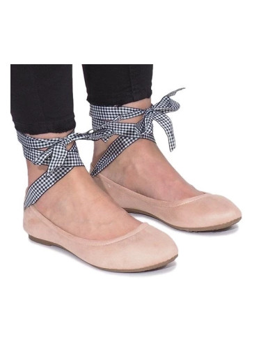 Gemre Pink ballerinas with a bow Acro
