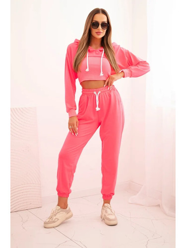 3-piece cotton set розовый неон