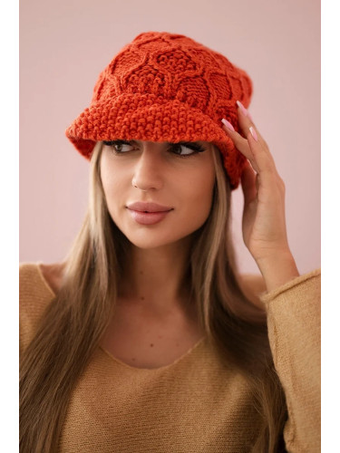 marka niezdefiniowana Cap with fleece Roma Bis K235 foxy