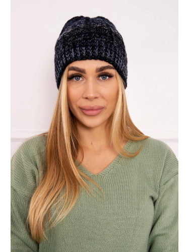 marka niezdefiniowana Cap with fleece Melisa K241 black+navy blue