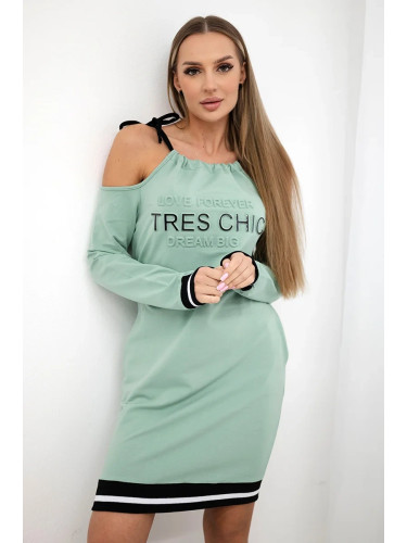 Tres Chic Dress Dark Mint