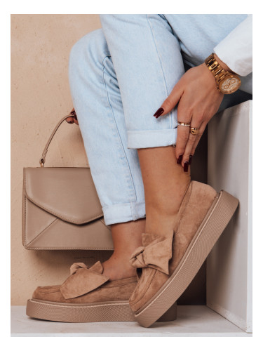 Дамски мокасини на платформа LOFTIS каки