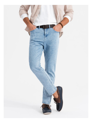 Ombre Marbled men's CARROT FIT denim pants - light blue