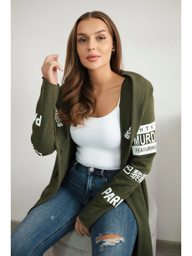 Coat with subtitles khaki