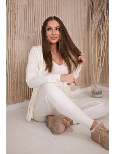 3-piece set of sweaters ecru