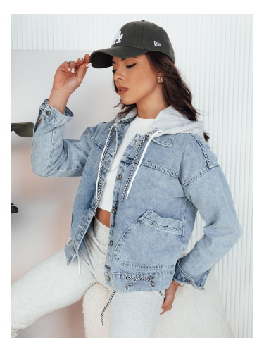 Kurtka jeansowa damska MISAG niebieska Dstreet