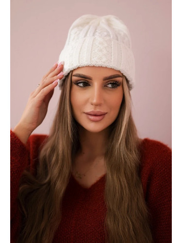marka niezdefiniowana Cap with turn up Marzena K206 white