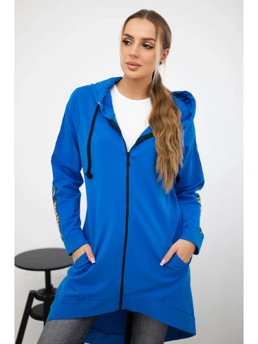 Sweatshirt with zipper back jeans