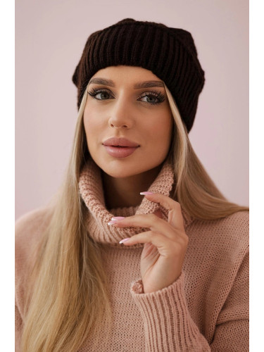 marka niezdefiniowana Women's cap Ingrid K371 brown