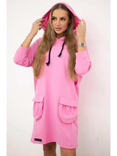 Light pink dress with hood
