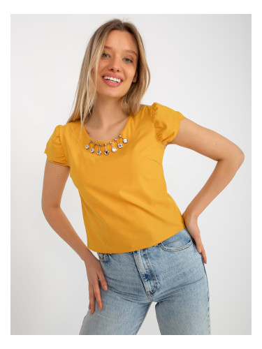 Blouse-LK-BZ-505783.50P-dark yellow