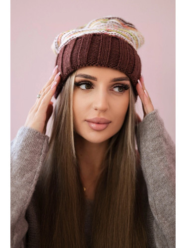 Women's cap Feba K330 brown