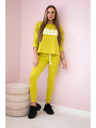 Queen kiwi print set
