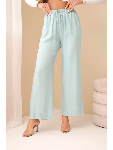 Viscose wide trousers dark mint