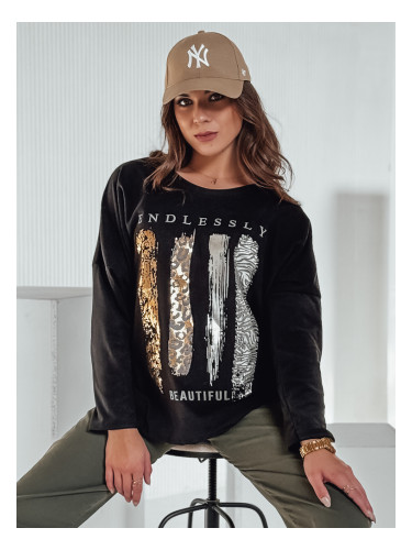 Дамска овърсайз блуза MODEZINE черна