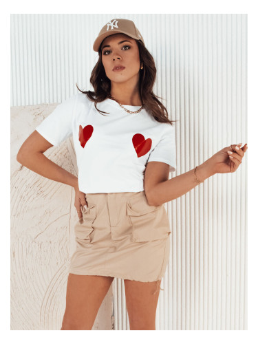 T-shirt damski PALIS biały Dstreet