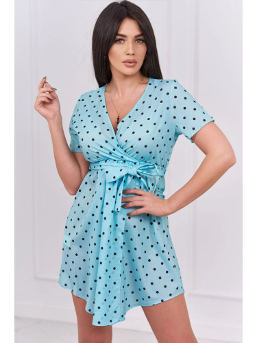 Mint polka dot dress
