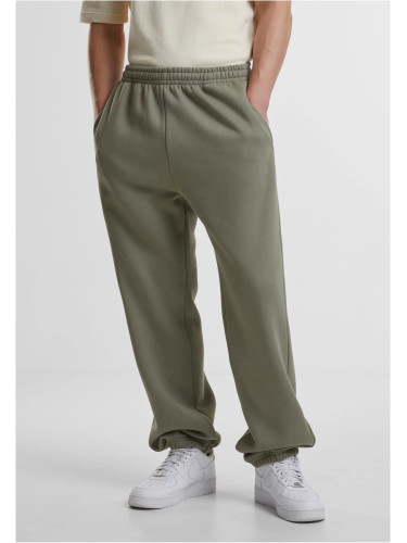 Men's basic sweatpants Fluffy light olive