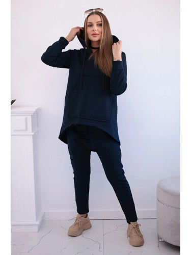 Set with Baggy trousers dark blue