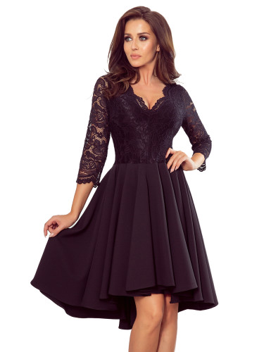 Numoco lace neckline dress