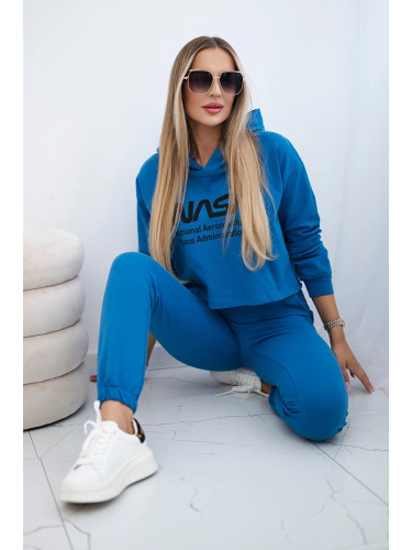 Set with jeans print