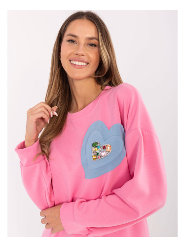 Sweatshirt-DHJ-BL-20322.72-pink